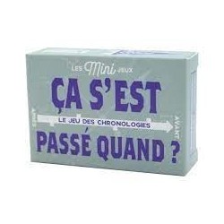 Jeux de société - Les Minis-Jeux : Ca s'est passé quand ?
