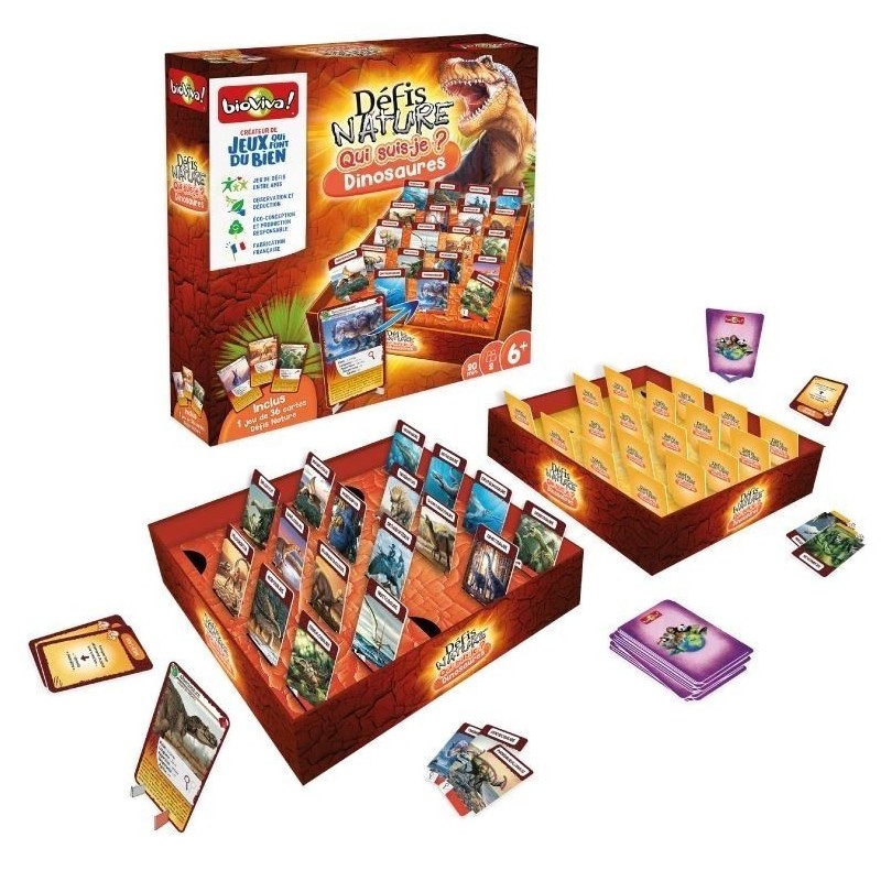 Jeux de société - Défis Nature - Qui suis-je? Dinosaure Jeux de société - Défis Nature - Qui suis-je? Dinosaure