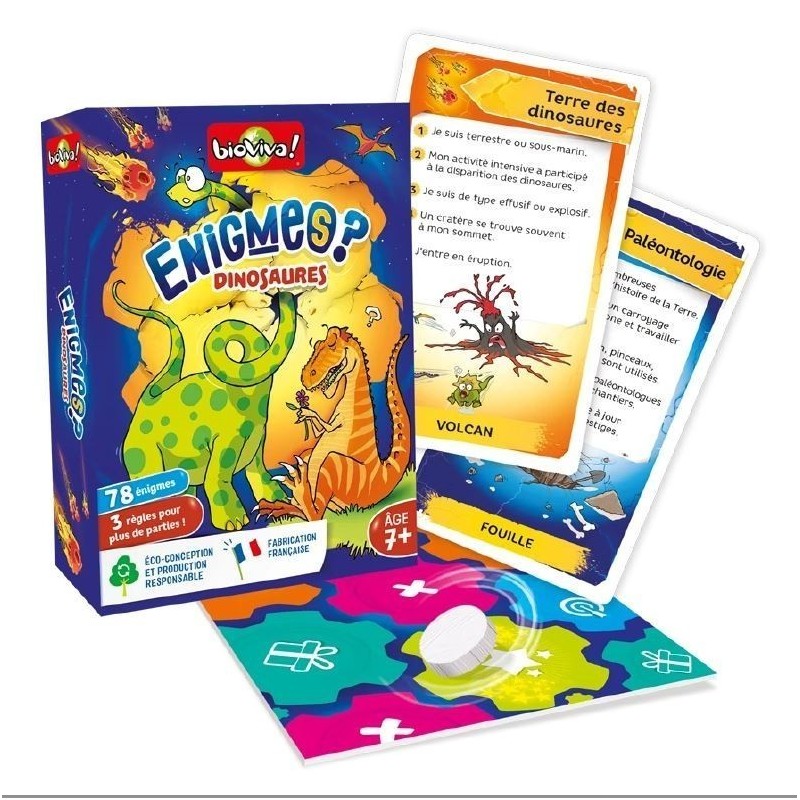 Jeux de société - Enigmes - Dinosaures Jeux de société - Enigmes - Dinosaures