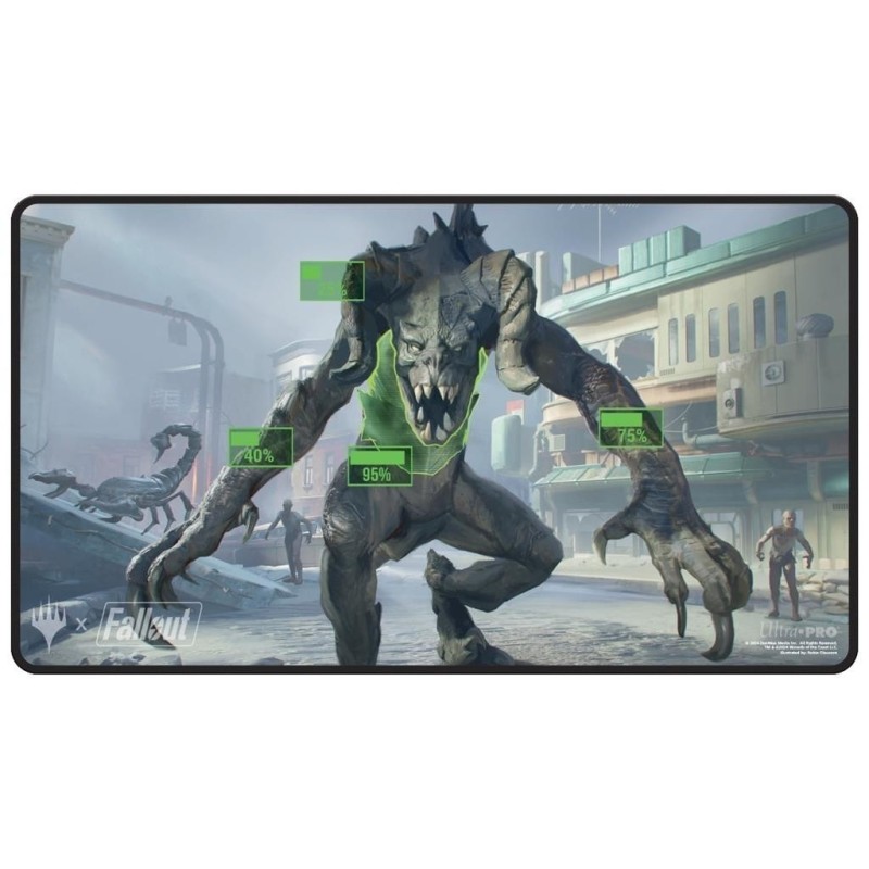 MTG : Fallout Black Stitched Playmat WFallout MTG : Fallout Black Stitched Playmat WFallout