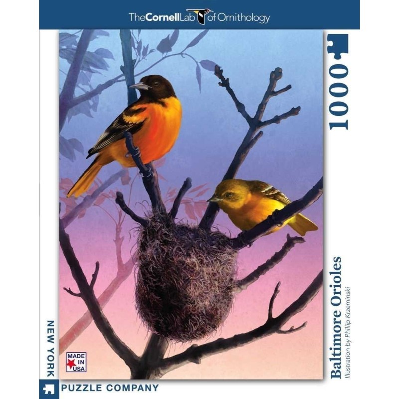 Puzzle New York Puzzle Company - Cornell Lab : Baltimore Orioles - 1000 Pièces Puzzle New York Puzzle Company - Cornell Lab : Baltimore Orioles - 1000 Pièces