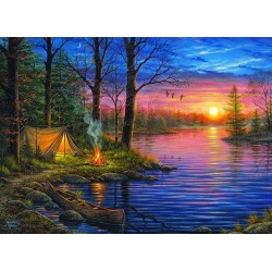 Puzzle Eurographics - Hunter Abraham : Brume du Soir - 1000 Pièces