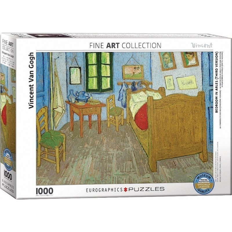 Puzzle Eurographics Fine Art Collection - Vincent Van Gogh : La Chambre à Coucher - 1000 Pièces Puzzle Eurographics Fine Art Collection - Vincent Van Gogh : La Chambre à Coucher - 1000 Pièces
