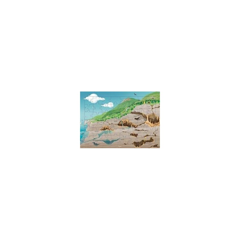 Puzzle Piccolia - Les Grottes- 48 pièces Puzzle Piccolia - Les Grottes- 48 pièces