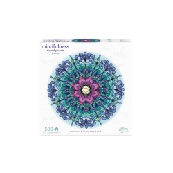 Puzzle Mindfulness Round Puzzle : Breathe - 500 Pièces