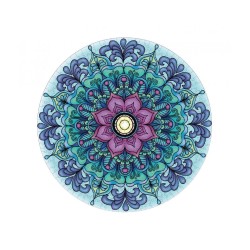 Puzzle Mindfulness Round Puzzle : Breathe - 500 Pièces