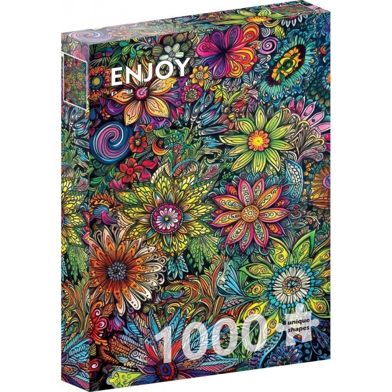 Puzzle Enjoy Puzzle : Flower Power - 1000 Pièces Puzzle Enjoy Puzzle : Flower Power - 1000 Pièces