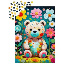 Puzzle Enjoy Puzzle : Flower Teddy Bear - 1000 Pièces
