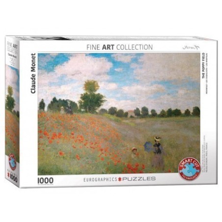 Puzzle Eurographics Fine Art Collection - Claude Monet : Les Coquelicots - 1000 Pièces
