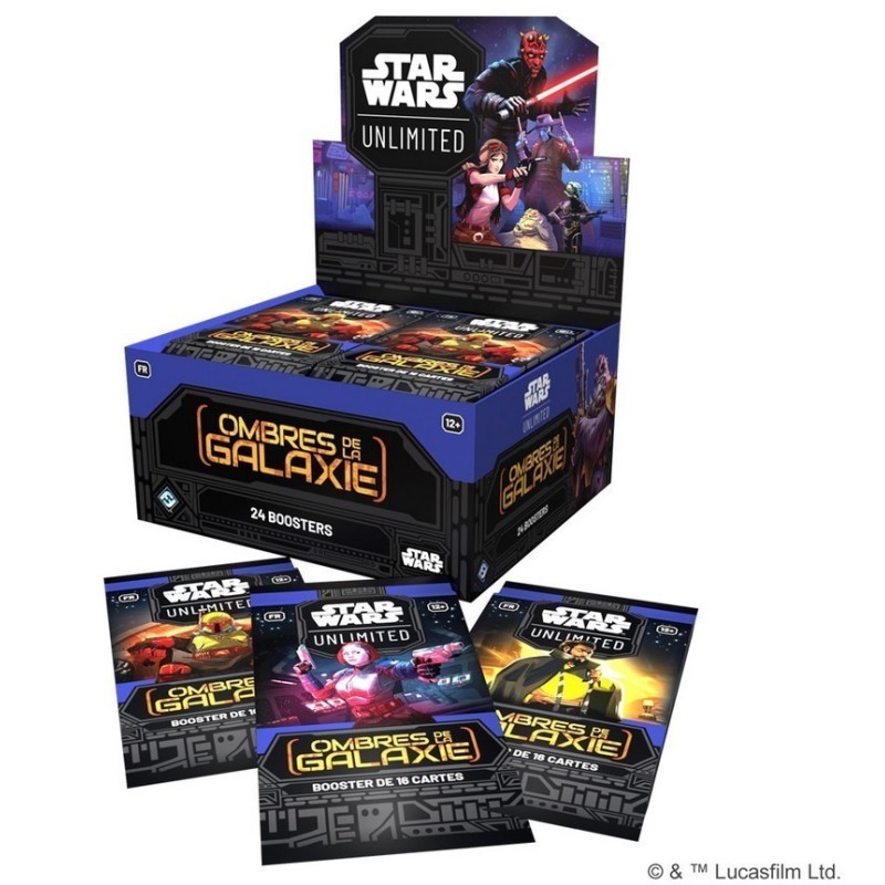 Booster Star Wars: Unlimited - Ombres de la Galaxie Boite Complète Booster Star Wars: Unlimited - Ombres de la Galaxie Boite Complète