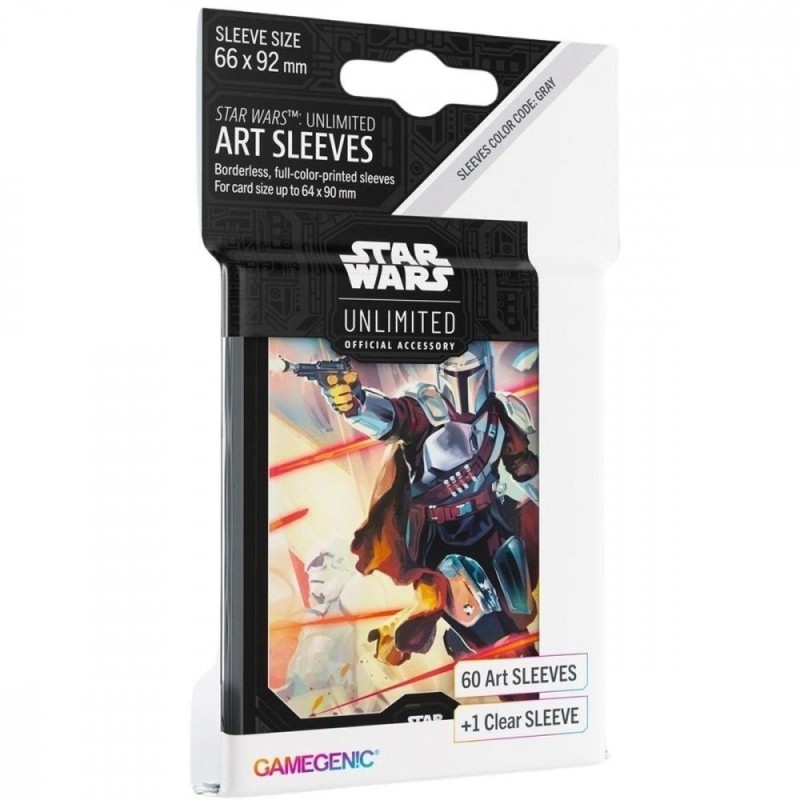 Protège-cartes Gamegenic Illustré Star Wars Unlimited : Mandalorian Protège-cartes Gamegenic Illustré Star Wars Unlimited : Mandalorian