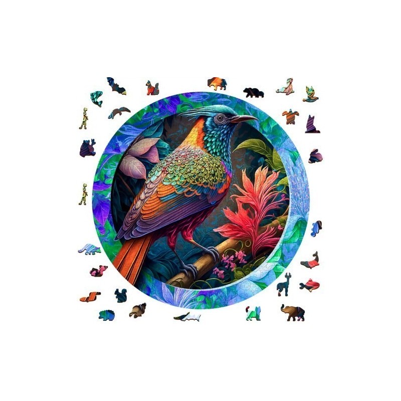 Puzzle Wooden City : Colorful Bird - 505 Pièces Puzzle Wooden City : Colorful Bird - 505 Pièces