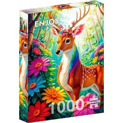 Puzzle Enjoy Puzzle : Magical Deer - 1000 Pièces