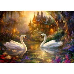 Puzzle Enjoy Puzzle : Swan Song - 1000 Pièces