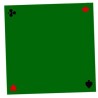 Tapis de carte pro 70 x 70 Vert