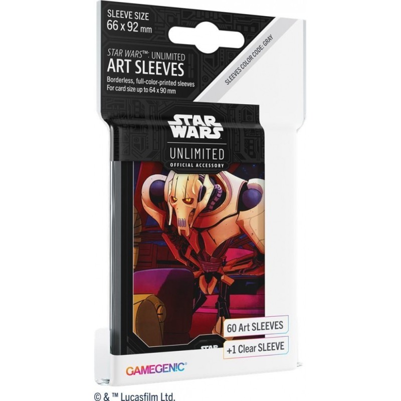 Protège-cartes Gamegenic Illustré Star Wars Unlimited : General Grievous Protège-cartes Gamegenic Illustré Star Wars Unlimited : General Grievous