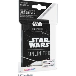 Protège-cartes Gamegenic Illustré Star Wars Unlimited : Card Back White