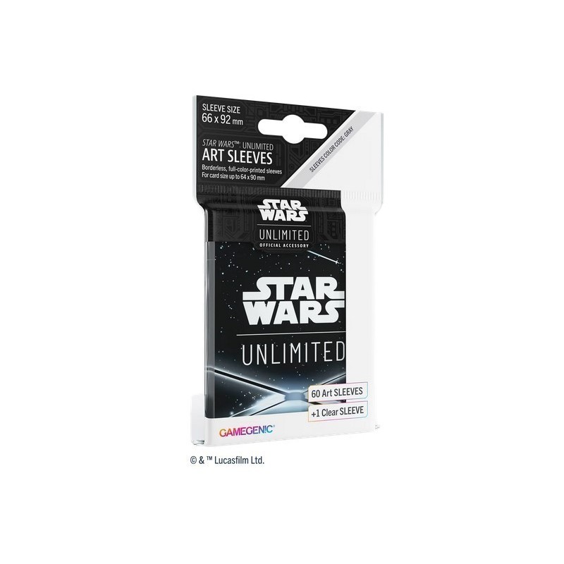 Protège-cartes Gamegenic Illustré Star Wars Unlimited : Card Back Black Protège-cartes Gamegenic Illustré Star Wars Unlimited : Card Back Black