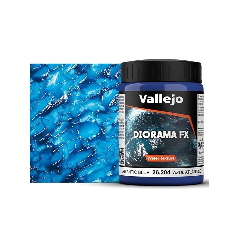 Diorama FX Vallejo Water Texture : Eau Bleue Atlantique – Atlantic Blue Diorama FX Vallejo Water Texture : Eau Bleue Atlantique – Atlantic Blue