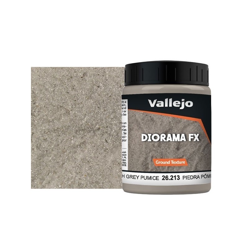 Diorama FX Vallejo Ground Texture : Roche liquide Grise – Grey Pumice Diorama FX Vallejo Ground Texture : Roche liquide Grise – Grey Pumice