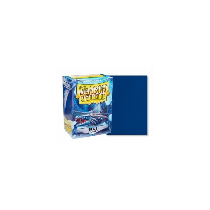Protège-cartes Dragon Shield - 100 Standard Sleeves Matte Blue Protège-cartes Dragon Shield - 100 Standard Sleeves Matte Blue