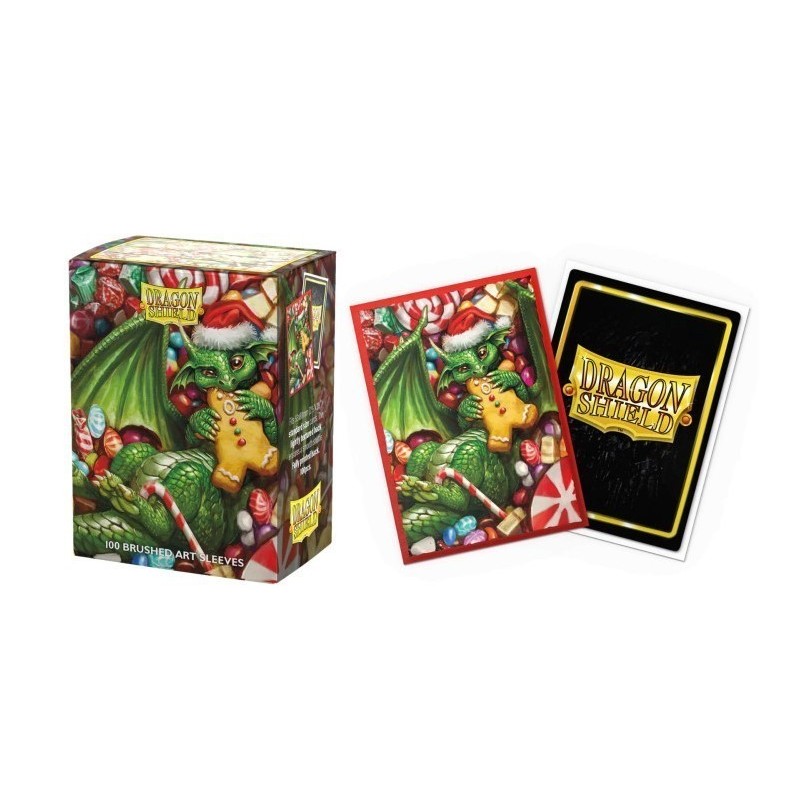 Dragon Shield - 100 Standard Brushed Art Sleeves - Christmas 2024 Dragon Shield - 100 Standard Brushed Art Sleeves - Christmas 2024