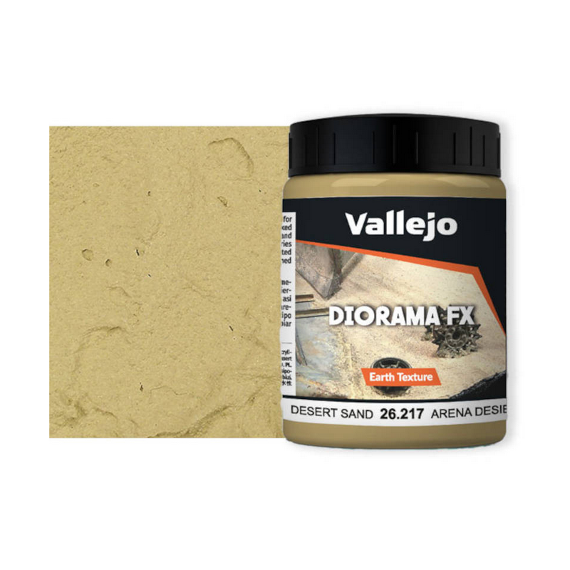 Diorama FX Vallejo Earth Texture : Sable du Désert – Desert Sand Diorama FX Vallejo Earth Texture : Sable du Désert – Desert Sand