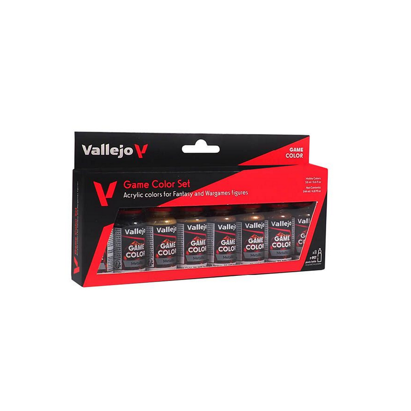 Peinture Vallejo Game Color - Game Color set : Metallic Colors Peinture Vallejo Game Color - Game Color set : Metallic Colors