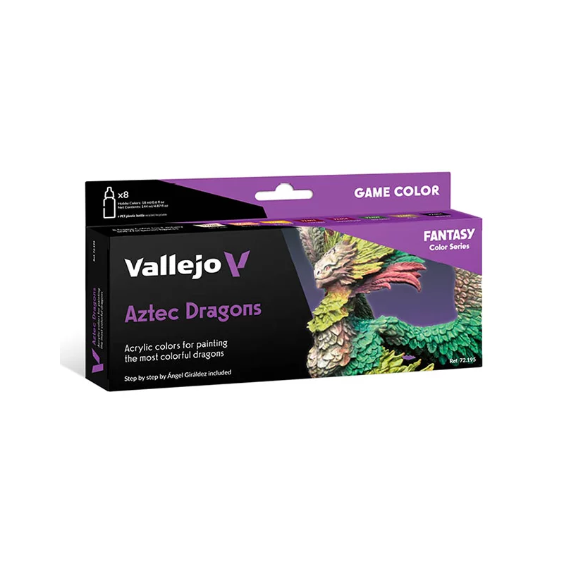 Peinture Vallejo Game Color Set - Fantasy color : Aztec Dragons Peinture Vallejo Game Color Set - Fantasy color : Aztec Dragons