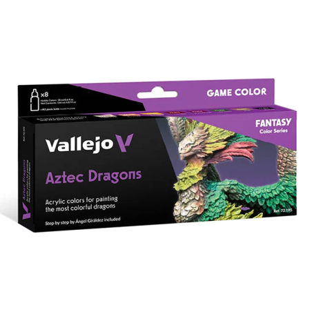 Peinture Vallejo Game Color Set - Fantasy color : Aztec Dragons