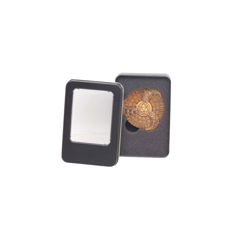 Accessoires - Dés Métal Spinner- Gold avec boite Metal Accessoires - Dés Métal Spinner- Gold avec boite Metal