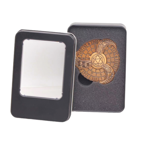 Accessoires - Dés Métal Spinner- Gold avec boite Metal