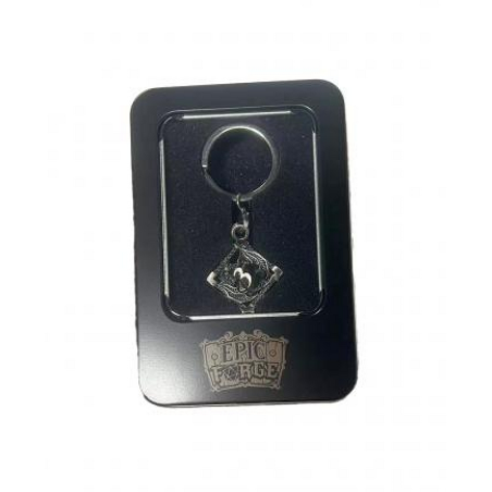 Accessoires - Porte clé - D6 - Avec lot de 7 mini dés métal 5mm dans boite métal