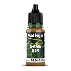 Peinture Vallejo Games Air : Cuir Marron - Leather Brown