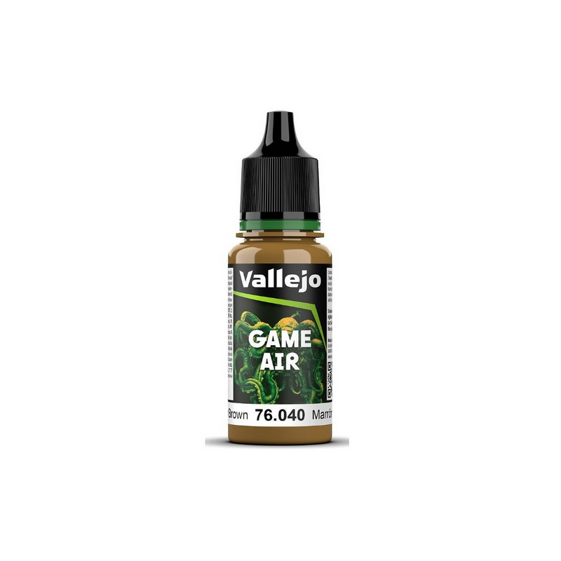 Peinture Vallejo Games Air : Cuir Marron - Leather Brown Peinture Vallejo Games Air : Cuir Marron - Leather Brown