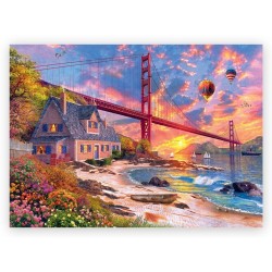 Puzzle Wood Craft - Golden Gate - 1000 Pièces