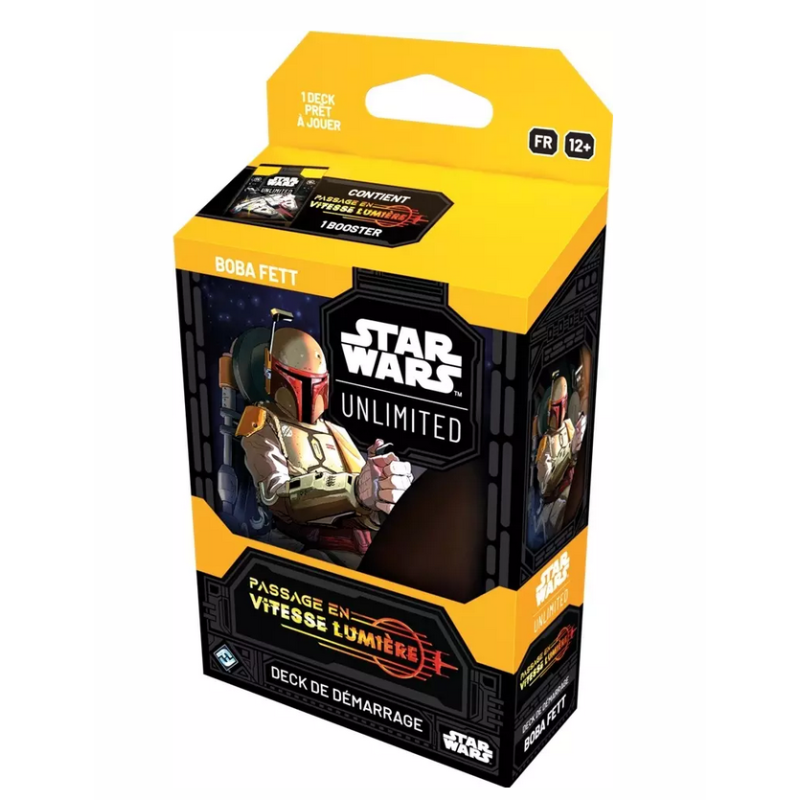 Deck de Démarrage - Star Wars - Unlimited : Passage Vitesse Lumière - Boba Fett Deck de Démarrage - Star Wars - Unlimited : Passage Vitesse Lumière - Boba Fett