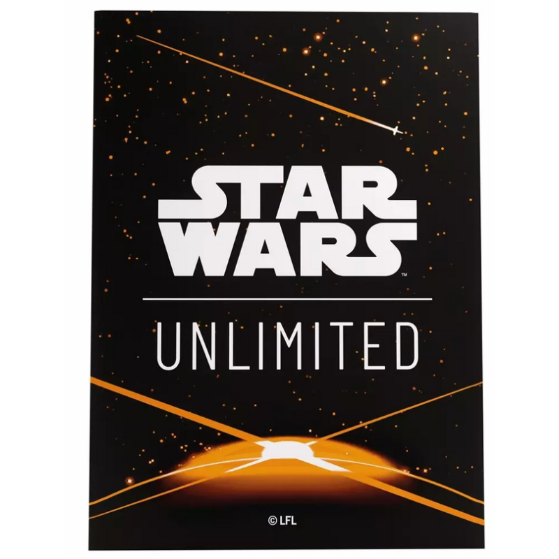 Protège-cartes Gamegenic Illustré Star Wars Unlimited - Passage en Vitesse Lumière : Card Back Orange Protège-cartes Gamegenic Illustré Star Wars Unlimited - Passage en Vitesse Lumière : Card Back Orange