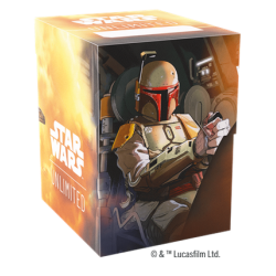 Deck Box Boite de Rangement Gamegenic Illustrée Star Wars Unlimited : Soft Crate : Boba Fett/Fett's Firespray