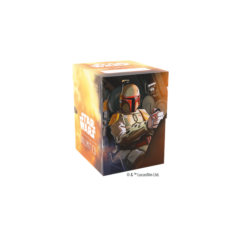 Deck Box Boite de Rangement Gamegenic Illustrée Star Wars Unlimited : Soft Crate : Boba Fett/Fett's Firespray