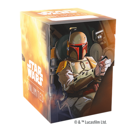 Deck Box Boite de Rangement Gamegenic Illustrée Star Wars Unlimited : Soft Crate : Boba Fett/Fett's Firespray