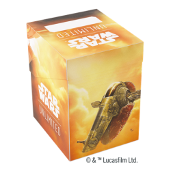 Deck Box Boite de Rangement Gamegenic Illustrée Star Wars Unlimited : Soft Crate : Boba Fett/Fett's Firespray