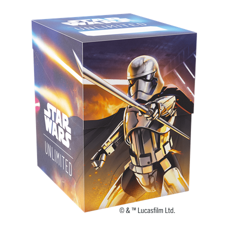 Deck Box Boite de Rangement Gamegenic Illustrée Star Wars Unlimited : Soft Crate : Captain Phasma/Stormtr
