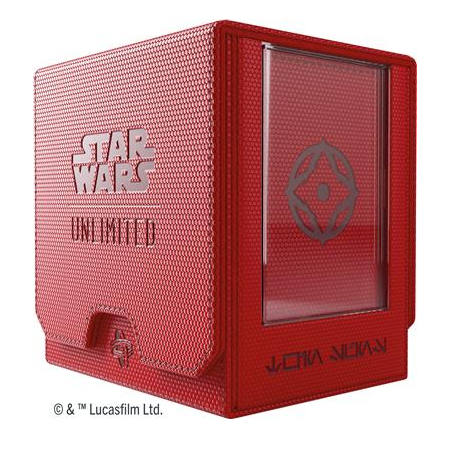 Deck Box Boite de Rangement Gamegenic Star Wars Unlimited : Twin Suns Deck Pod - Rouge