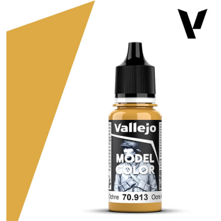 Peinture Vallejo Model Color : Yellow Ochre - Ocre Amarillo