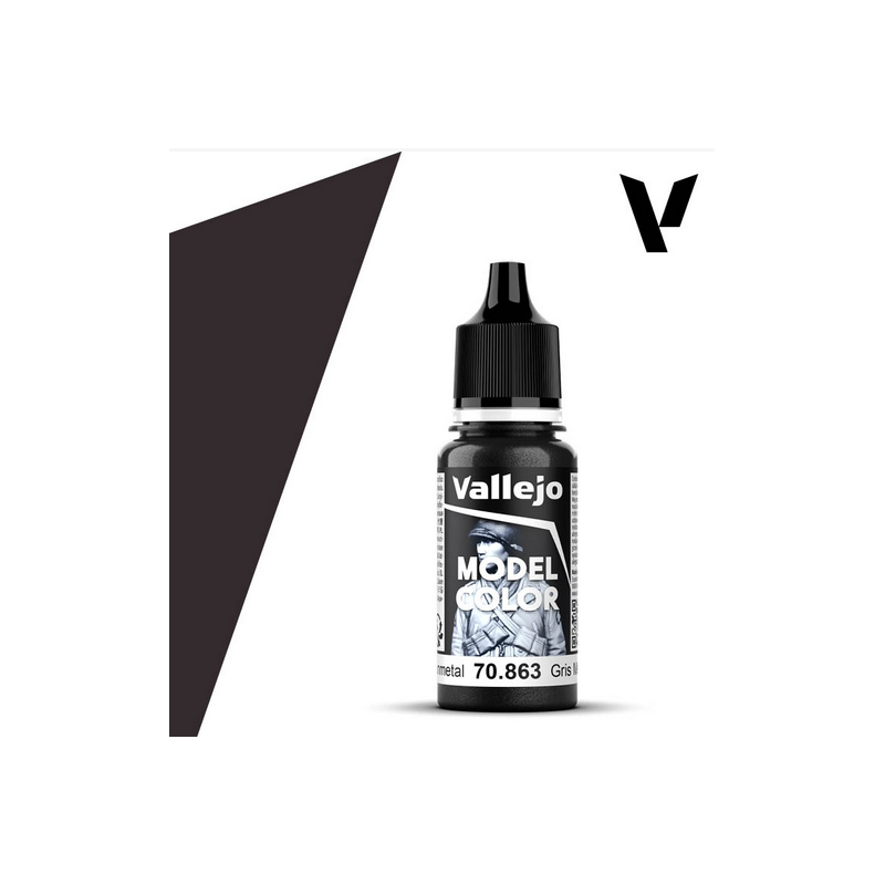 Peinture Vallejo Model Color : Gunmetal - Gris Metalizado Peinture Vallejo Model Color : Gunmetal - Gris Metalizado