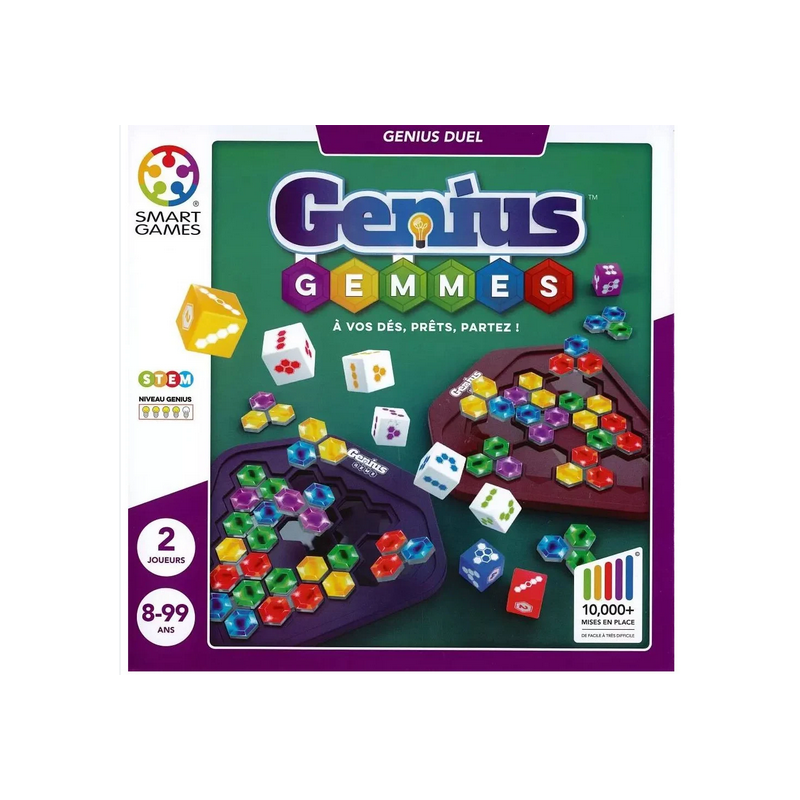 Jeux Smart Games - Genius Gemmes Jeux Smart Games - Genius Gemmes