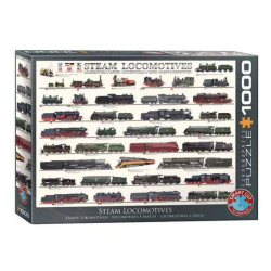 Puzzle Eurographics :  Locomotives à vapeur - 1000 Pièces