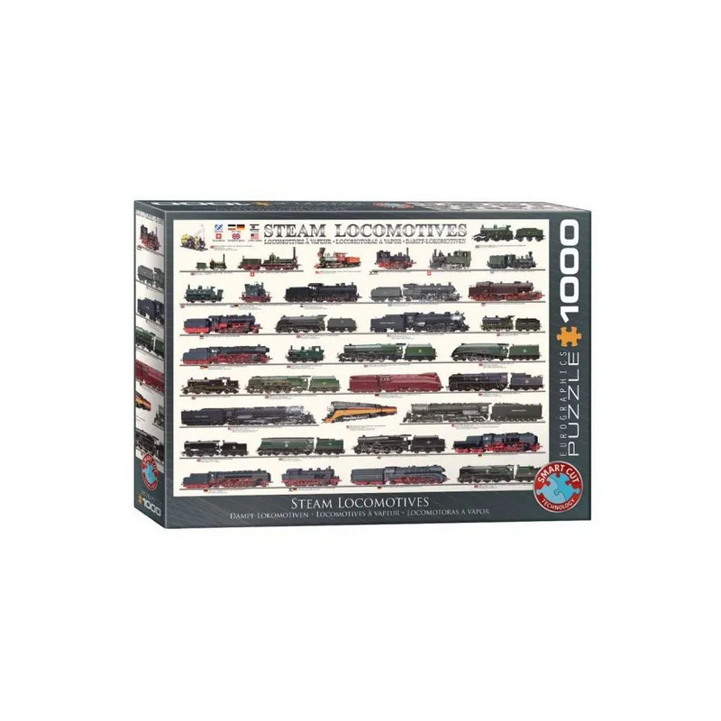 Puzzle Eurographics : Locomotives à vapeur - 1000 Pièces Puzzle Eurographics : Locomotives à vapeur - 1000 Pièces