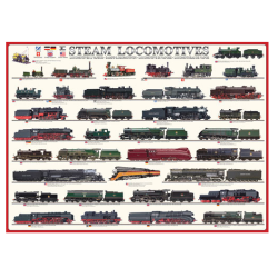 Puzzle Eurographics :  Locomotives à vapeur - 1000 Pièces